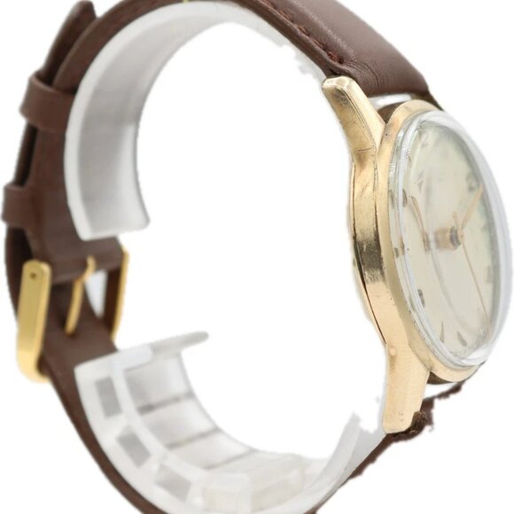 Vintage 32mm Longines Men's Mechanical Wristwatch 23ZS Swiss 10k Gold Filled - Picture 2 of 5